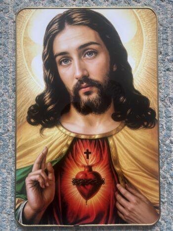 Sacred Heart of Jesus Resin Frame